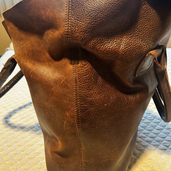 Leather Brown Hobo Bag - Picture 4 of 5